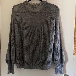 Balloon sleeve sweater